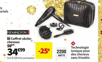 Conforama Remington coffret sèche-cheveux d3195gp offre