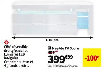 Conforama Meuble tv 180 cm score offre