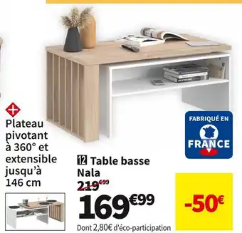 Conforama Table basse nala offre