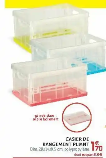 Gifi Casier de rangement pliant offre