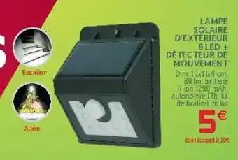 Lampe solaire d'extérieur