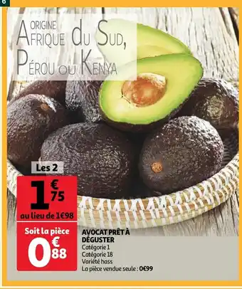 Auchan Avocat prêt à déguster offre