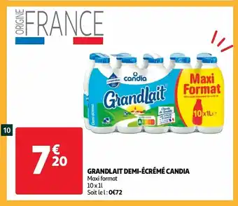 Grandlait demi-écrémé candia