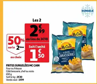 Auchan Frites surgelées mc cain offre