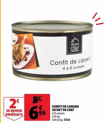 Auchan Confit De Canard Secret De Chef offre
