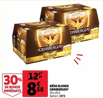 Auchan Bière Blonde Grimbergen offre