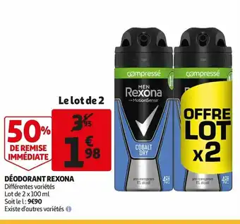 Auchan Déodorant Rexona offre