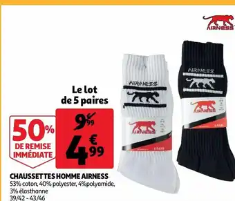 Auchan Chaussettes Homme Airness offre