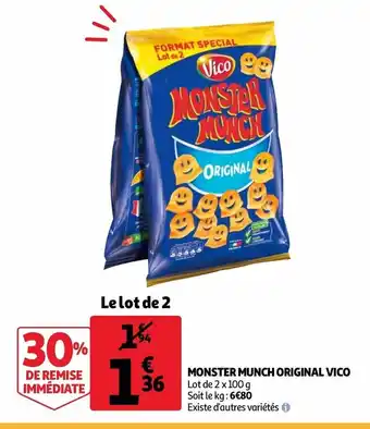 Auchan Monster Munch Original Vico offre