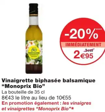 Vinaigrette Biphasée Balsamique
