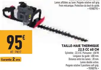 Brico Cash Taille-Haie Thermique 22.5 CC 60 CM offre