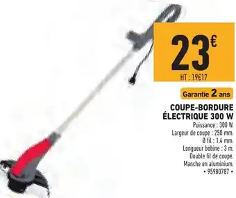 Brico Cash Voupe-Bordure Électrique 300 W offre