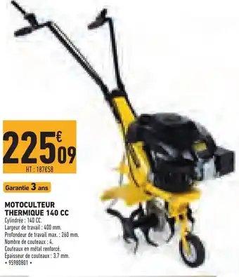Motoculteur Thermique 140 CC