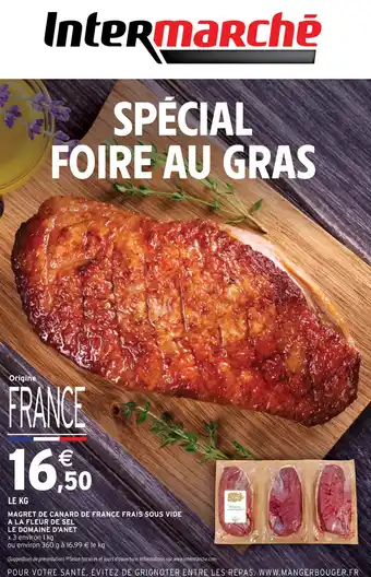 Intermarché MAGRET DE CANARD DE FRANCE FRAIS SOUS VIDE offre