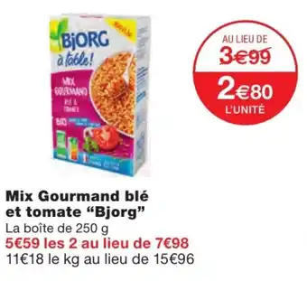 Monoprix Mix Gourmand Blé et tomate offre
