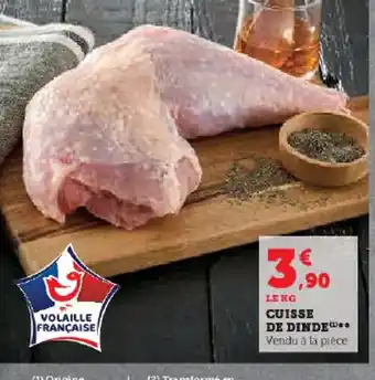 Hyper U CUISSE DE DINDE offre