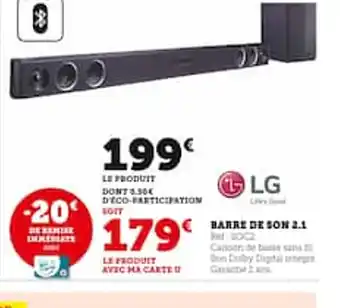 Hyper U Barre de son offre