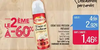 Match Créme Sous Pression Président offre
