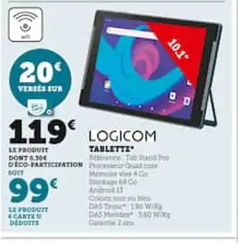Hyper U TABLETTE offre