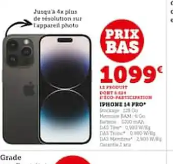 Hyper U Iphone 14 pro offre