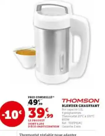 Blender chauffant
