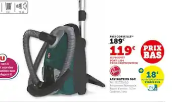 Hyper U Aspirateur sac offre