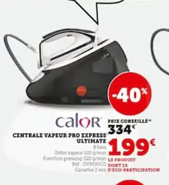 Hyper U Centrale vapeur pro express ultimate offre