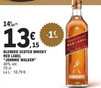 E.Leclerc BLENDED SCOTCH WHISKY RED LABEL offre