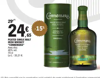 E.Leclerc PEATED SINGLE MALT IRISH WHISKEY offre
