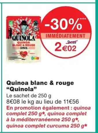 Monoprix Quinoa blanc & rouge offre