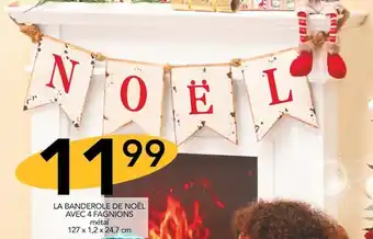 Stokomani La banderole de noël avec 4 fagnions offre