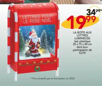 La boĂźte aux lettres lumineuse
