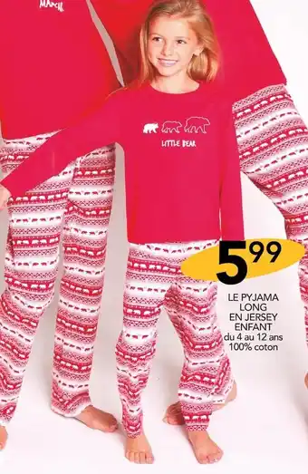 Stokomani Manon & valentin le pyjama long en jersey enfant offre
