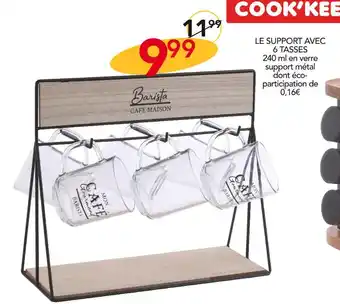 Stokomani Cook'keen le support avec 6 tasses offre