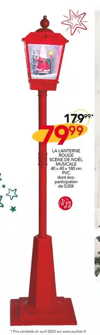 La lanterne rouge scène de noël musical