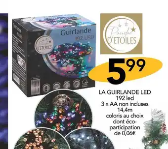 Stokomani Poudre d'étoiles la guirlande led offre