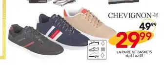 Stokomani Chevignon la paire de baskets offre