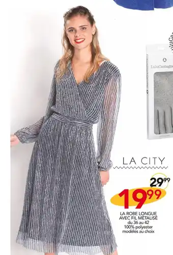 Stokomani La city la robe longue avec fil métalisé offre
