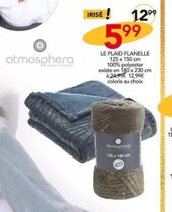 Stokomani Atmosphera le plaid flanelle offre