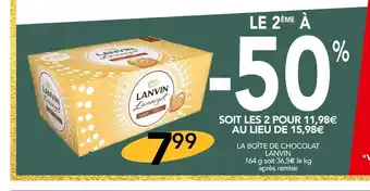 Stokomani Lanvin la boîte de chocolat offre