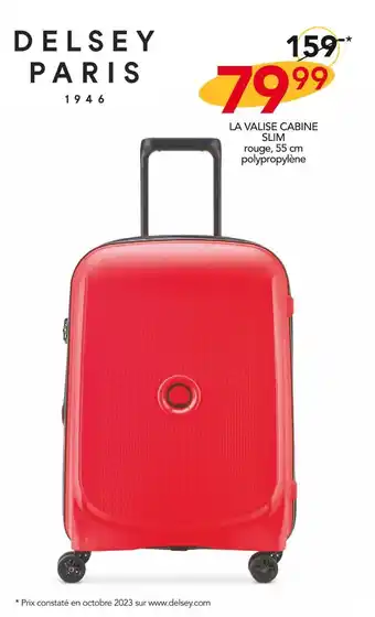 Stokomani Delsey paris la valise cabine slim offre