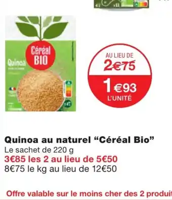 Monoprix Quinoa au naturel offre