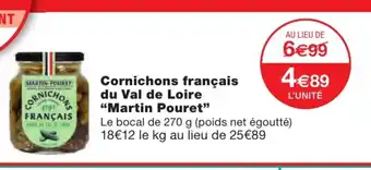 Monoprix Cornichons francais du Val de Loire offre