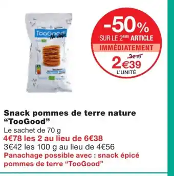 Monoprix Snack pommes de terre nature offre