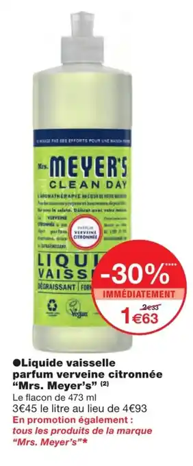 Monoprix Liquide vaisselle parfum verveine citronnée offre