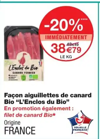 Monoprix Façon aiguillettes de canard Bio offre
