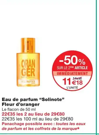 Monoprix Eau de parfum "Solinote" offre