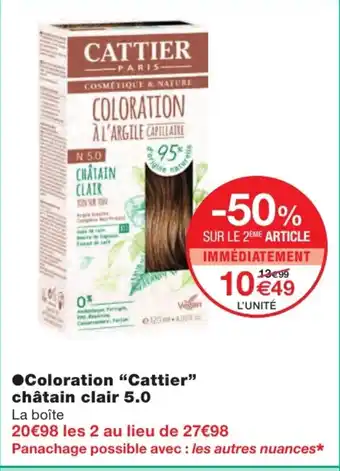 Monoprix Coloration "Cattier" offre