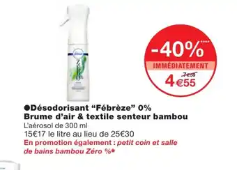 Monoprix Désodorisant "Febrèze" offre