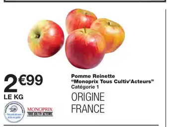 Monoprix Pomme Reinette offre